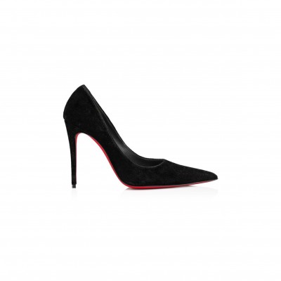 CHRISTIAN LOUBOUTIN KATE MAX 100 MM PUMPS-VELVET D'OR-BLACK-WOMEN 1250446B439